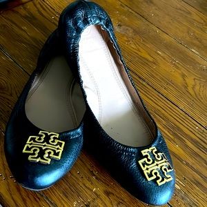 Black Tory Burch Flats